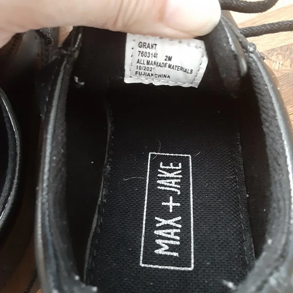 Max + Jake Lil Grant Oxford - Kids' size 2 Black